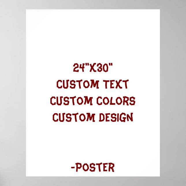 Designa din egen 24"x30" Matt Poster (Framsidan)