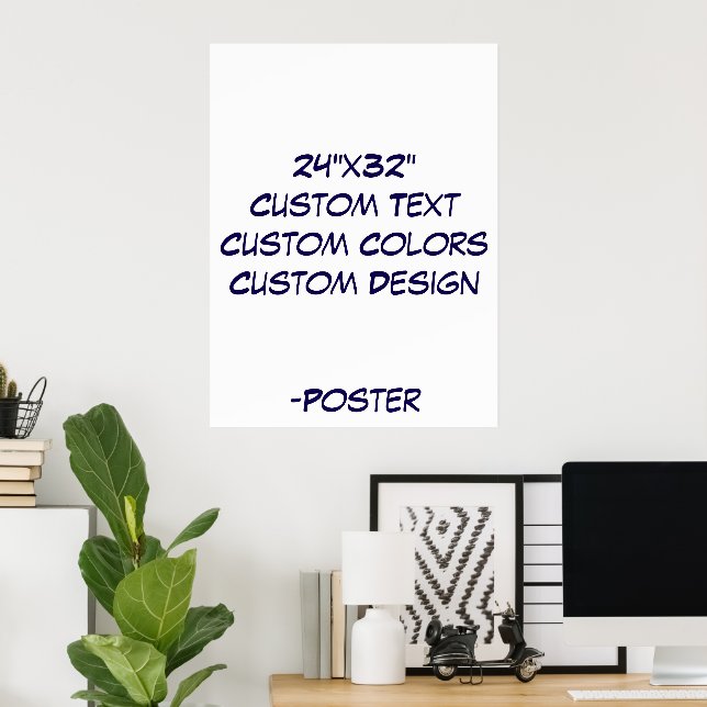 Designa din egen 24"x32" Matt Poster (Hemmakontoret)