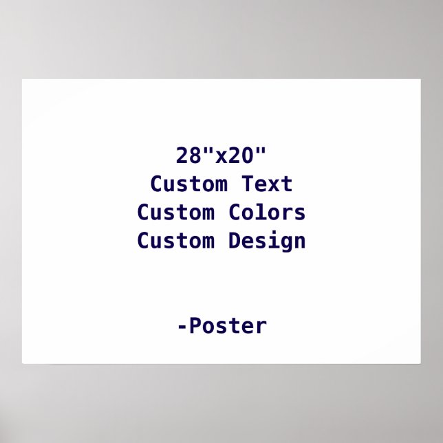 Designa din egen 28"x20" Matt Poster (Framsidan)
