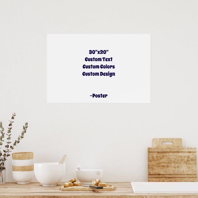 Designa din egen 30"x20" Matt Poster (Kök)