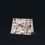 Designa din egen 35-foto collage helgkort<br><div class="desc">Anpassa din fotografering. Du kan göra denna anpassade produkten för speciella tillfällen som bröllop,  födelsedagar,  jul,  helgdagar,  minnesstunder,  examen,  årsdagar och mer. Det kan också ges som en present till din bästa vän,  nära vän,  familj och släktingar.</div>