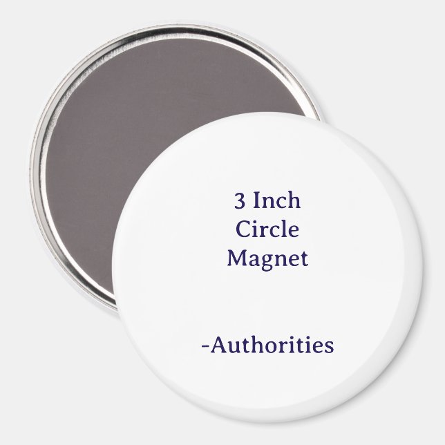 Designa din egen 3 tums cirkelmagnet magnet (Front/Back)