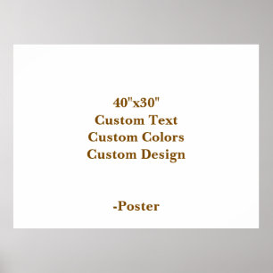 Designa din egen 40"x30" Matt Poster