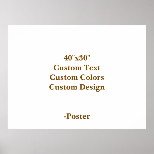 Designa din egen 40"x30" Matt Poster (Framsidan)