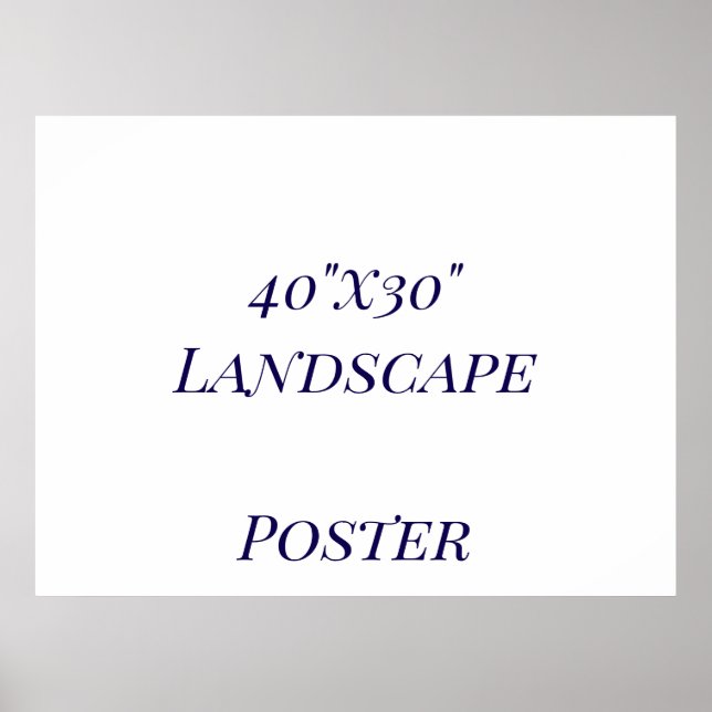 Designa din egen 40"x30" poster (Framsidan)