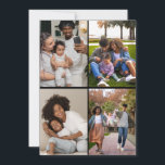 Designa din egen 4-foto collage julkort<br><div class="desc">Anpassa din fotografering. Du kan göra denna anpassade produkten för speciella tillfällen som bröllop,  födelsedagar,  jul,  högtider,  minnesstunder,  examen,  årsdagar och mer. Det kan också ges som en present till din bästa vän,  nära vän,  familj och släktingar.</div>