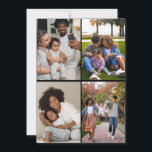 Designa din egen 4-foto collage kort<br><div class="desc">Anpassa din fotografering. Du kan göra denna anpassade produkten för speciella tillfällen som bröllop,  födelsedagar,  jul,  högtider,  minnesstunder,  examen,  årsdagar och mer. Det kan också ges som en present till din bästa vän,  nära vän,  familj och släktingar.</div>