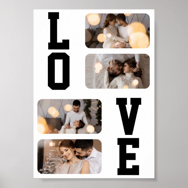 Designa din egen 4-foto collage poster (Framsidan)