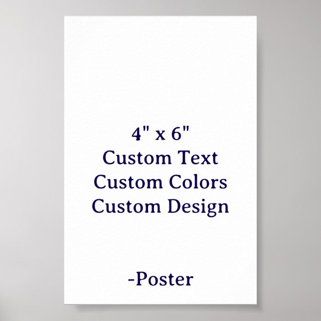 Designa din egen 4" x 6" matta poster (Framsidan)