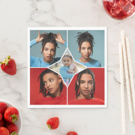 Designa din egen 5-foto collage pappersservett