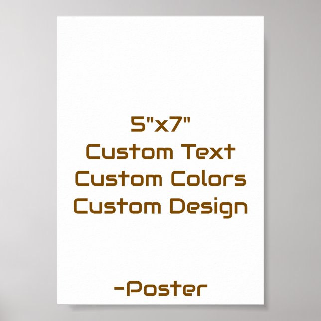 Designa din egen 5"x7" Matt Poster (Framsidan)