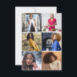 Designa din egen 6-foto-kollage kort<br><div class="desc">Skapa din egen personliga fotografering. Du kan göra denna anpassade produkten för speciella tillfällen som bröllop,  födelsedagar,  jul,  högtider,  minnesstunder,  examen,  årsdagar och mer. Det kan också ges som en present till din bästa vän,  nära vän,  familj och släktingar.</div>