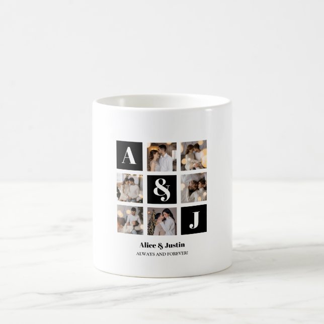 Designa Din Egen 6 Fotoskollage Kaffemugg (Center)