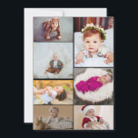 Designa din egen 7-foto collage anteckningskort<br><div class="desc">Anpassa din fotografering. Du kan göra denna anpassade produkten för speciella tillfällen som bröllop,  födelsedagar,  jul,  högtider,  minnesstunder,  examen,  årsdagar och mer. Det kan också ges som en present till din bästa vän,  nära vän,  familj och släktingar.</div>