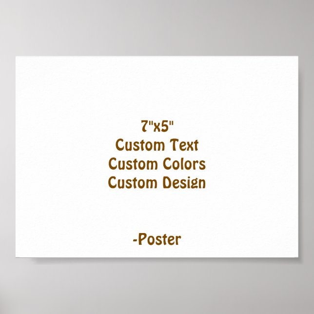 Designa din egen 7"x5" Matt Poster (Framsidan)