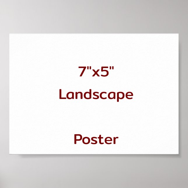 Designa din egen 7"x5" poster (Framsidan)