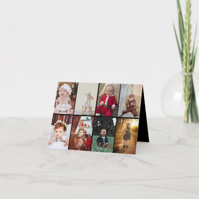 Designa Din Egen 8 Fotos Kollage Helgkort (Framsida)