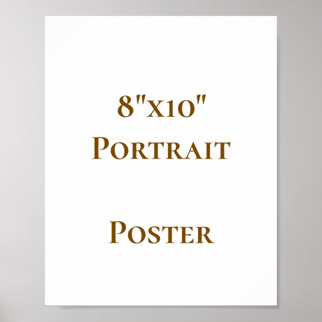 Designa din egen 8"x10" poster (Framsidan)
