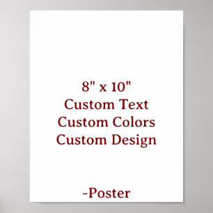 Designa din egen 8" x 10" matta poster