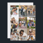 Designa din egen 9-foto collage kort<br><div class="desc">Anpassa din egen personliga fotografering. Du kan göra denna anpassade produkt för speciella tillfällen som bröllop,  födelsedagar,  jul,  helgdagar,  minnesstunder,  examen,  årsdagar och mer. Det kan också ges som en gåva till din bästa vän,  nära vän,  familj och släktingar.</div>