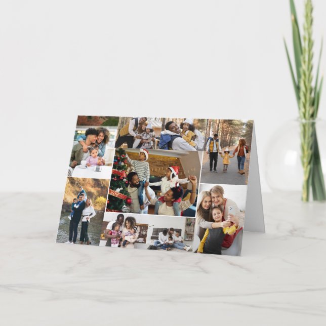 Designa din egen 9-foto collage kort (Framsida)