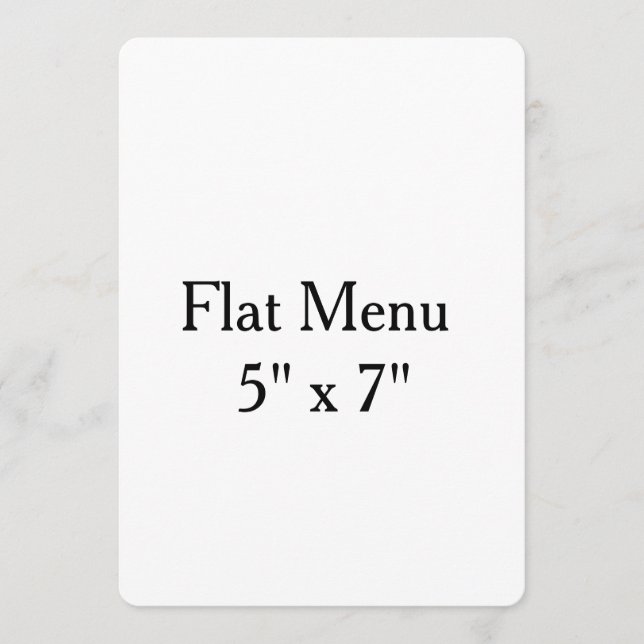 Designa din egen anpassade 5" x 7" rund platt meny (Framsida)