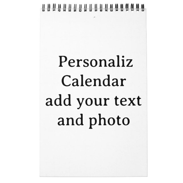 Designa din egen anpassade enkel sida kalender (Omslag)