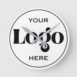 Designa din egen anpassade logotyp 8" Akryl Rund Klocka