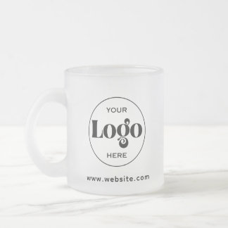 Designa din egen anpassade logotyp frostad glasmugg