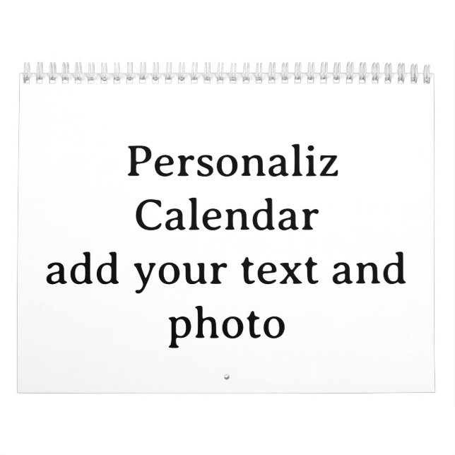 Designa din egen anpassade Medium Kalender (Omslag)