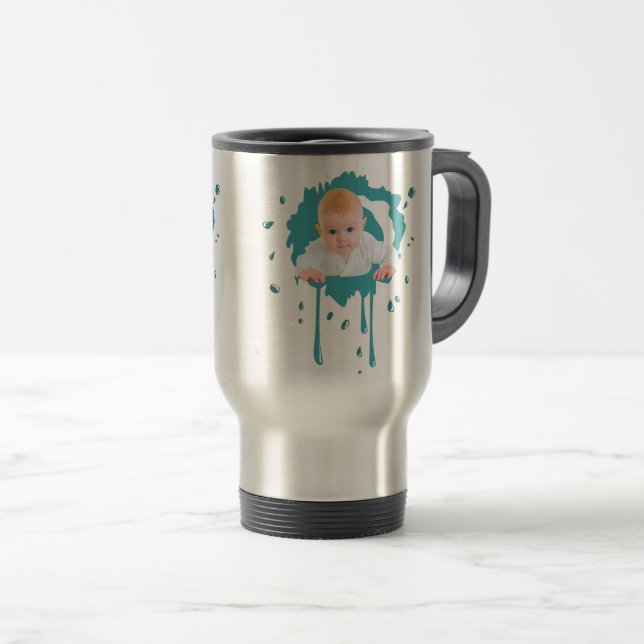 Designa din egen baby-fotomugg resemugg (Framsida höger)