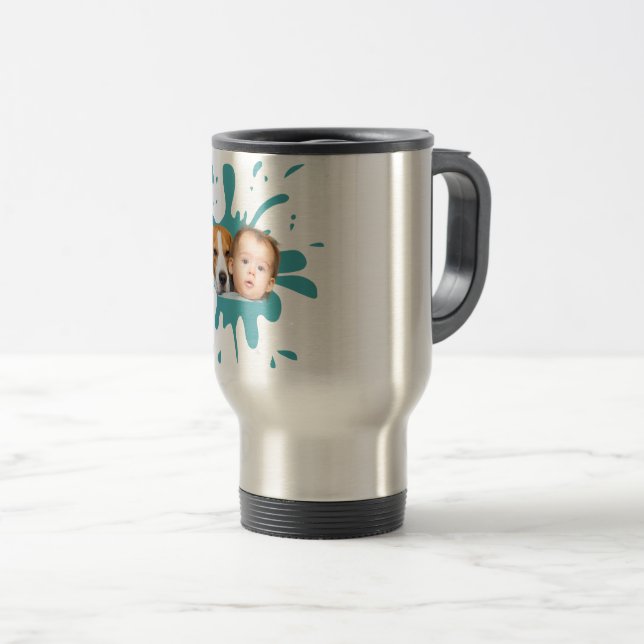 Designa din egen baby-fotomugg resemugg (Framsida höger)