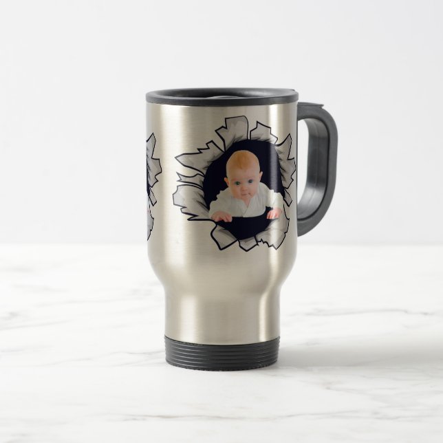 Designa din egen baby-fotomugg resemugg (Framsida höger)