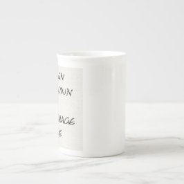 Designa din egen benporslinsmugg benporslin mugg