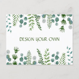 Designa din egen blomsterinbjudan postkort inbjudan vykort