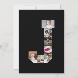 Designa Din Egen Bokstav J Foto Collage Affisch Kort