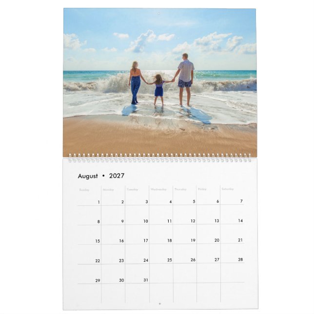 Designa Din Egen Fotokalender Present Anpassad Tex Kalender (Aug 2027)