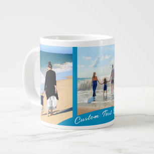 Designa din egen fotokollage-mugg med personlig te jumbo mugg