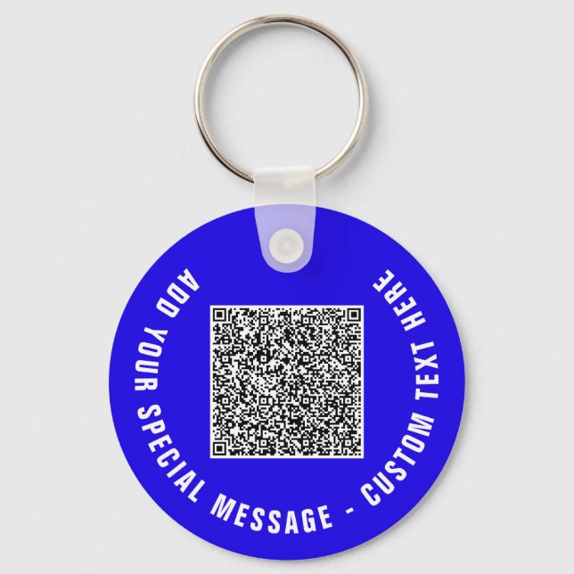 Designa Din Egen QR-kod och Text Nyckelring Exempe (Framsida)