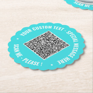 Designa Din Egen QR-kod Pappersunderlägg Anpassad Underlägg Papper