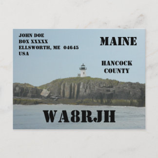 Designa Din Egen QSL HAM Radio Operatör Fyrtorn Vykort