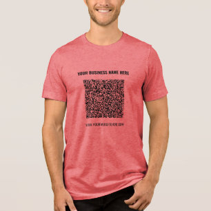 Designa Din Egen Varumärkes QR-kod Affärsexempel T Shirt