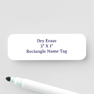 Designa din egen whiteboard 3" X 1" rektangel Namnbricka