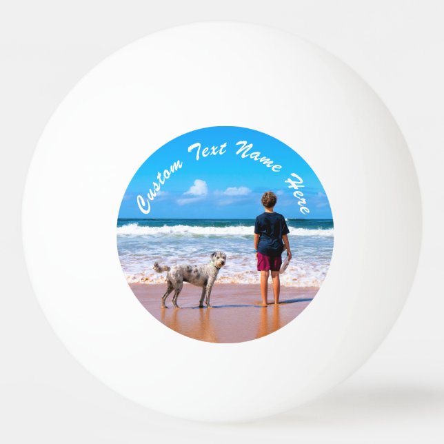 Designa din foto ping pong boll present Anpassad t (Framsidan)