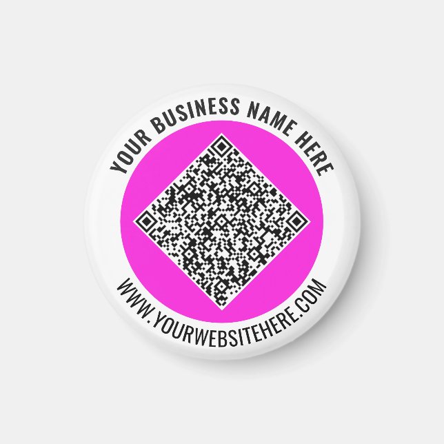 Designa din QR-kodpromotionsmagnet Lägg till text Magnet (Framsidan)