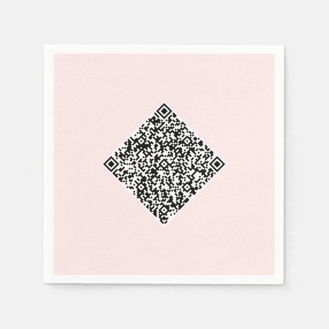 Designa Dina Egna QR-kod Födelsedagsservetter Exem Pappersservett (Framsidan)