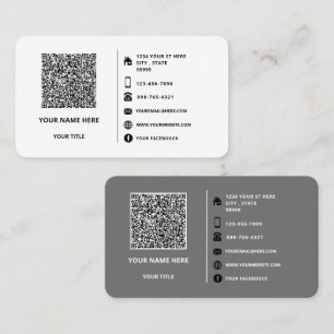 Designa dina QR-kod Info Affärskortsexempel Visitkort