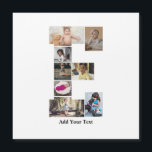Designa Ditt Egen Bokstav E Foto Collage<br><div class="desc">Denna monogramfoto collage är en personlig design som kombinerar ett djärvt monogram (initialer eller en bokstav) med en samling foton som är konstnärligt arrangerade inom eller runt den. Det är ett stilfullt sätt att visa minnen samtidigt som det lägger till en unik,  elegant touch till dekoration eller presenter.</div>