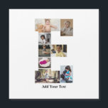 Designa Ditt Egen Bokstav E Foto Collage<br><div class="desc">Denna monogramfoto collage är en personlig design som kombinerar ett djärvt monogram (initialer eller en bokstav) med en samling foton som är konstnärligt arrangerade inom eller runt det. Det är ett stilrent sätt att visa minnen samtidigt som det lägger till en unik,  elegant touch till dekoration eller presenter.</div>