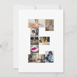 Designa Ditt Egen Bokstav E Foto Collage Julkort
